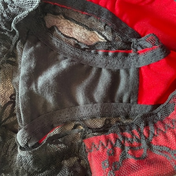 COPY - Petite Christmas Satin and lace panties. - Picture 7 of 10